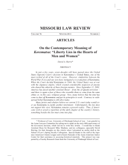 515095 Missouri Law Review 76.1.ps - University of Missouri School