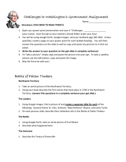 Challenges to Washington`s Government Assignment Battle of