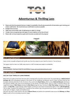 Sample Itinerary - TOI International