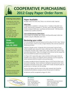 Copy Paper Order Form Instructions