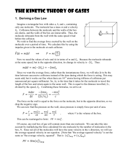 The Kinetic Theory of Gases