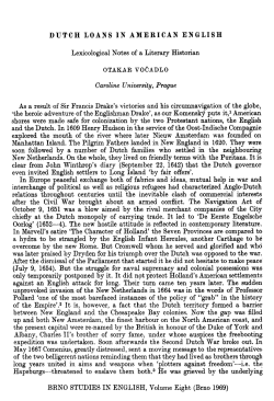 DUTCH LOANS IN AMERICAN ENGLISH