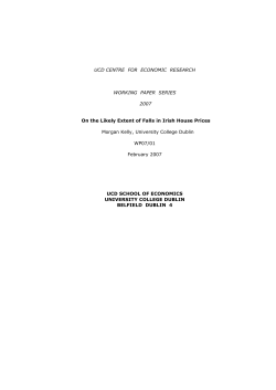 WP07/01 - University College Dublin