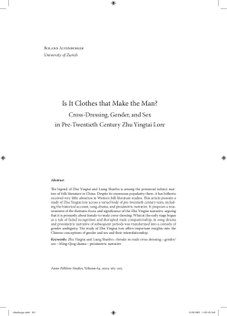 Is It Clothes that Make the Man? - Nanzan Institute for Religion and