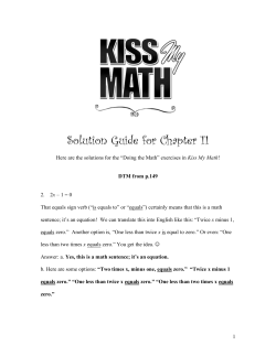 Chapter 11 Solutions