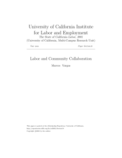Labor and Community Collaboration