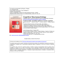 A time to think: Circadian rhythms in human cognition