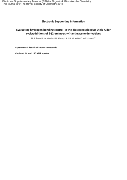 Electronic Supporting Information Evaluating hydrogen bonding