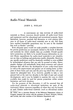 Audio -Visual Materials