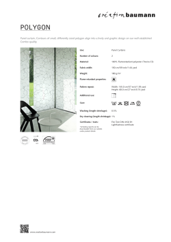 Article data sheet POLYGON