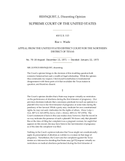 roe v wade roedissent rehnquist