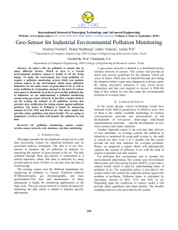 Geo-Sensor for Industrial Environmental Pollution Monitoring