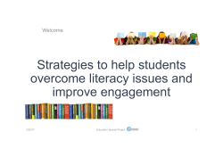 Strategies to help students overcome literacy issues and improve