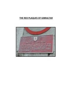the red plaques of gibraltar