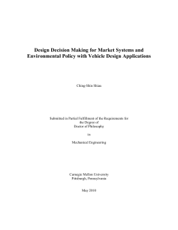 Design Decision Making for Market Systems and