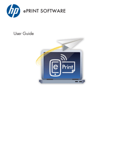 HP ePrint Software User Guide - ENWW