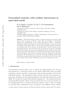 Generalized seniority with realistic interactions in open