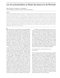 Les arts pr&eacute;colombiens au Mus&eacute;e des beaux