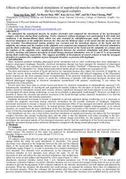 Effects of surface electrical stimulation of suprahyoid