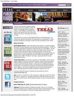 Texas Public Radio - Texas Matters