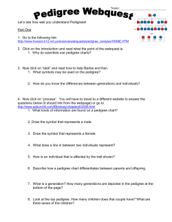 Let`s see how well you understand Pedigrees!