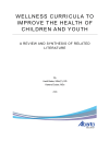 wellness curricula to improve the health of children