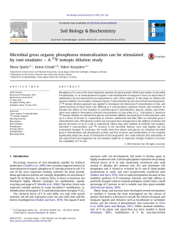 Microbial gross organic phosphorus mineralization can be