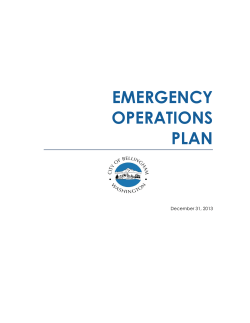 emergency operations plan - Whatcom Unified Emergency