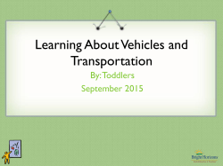 Learning About Vehicles and Transportation