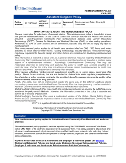 Assistant Surgeon Policy - UnitedHealthcare Community Plan
