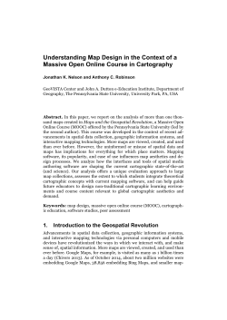 Understanding Map Design in the Context of a Massive Open Online