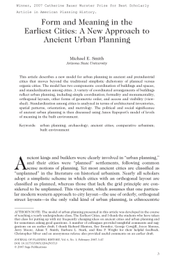 Form and Meaning in the Earliest Cities