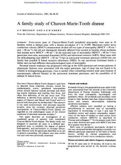 A family study of Charcot-Marie-Tooth disease