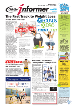 The Fast Track to Weight Loss - Tri