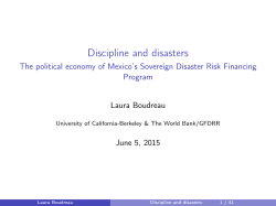 Discipline and disasters - The political economy of Mexico`s