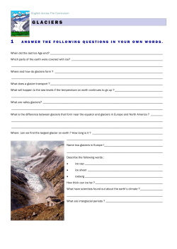 1 glaciers - English Online