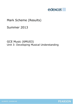 Mark scheme - Edexcel