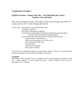 Complemento de ingl&ecirc;s 1 English Literature &ndash;Empire and After