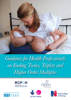 Guidance for Health Professionals on Feeding Twins, Triplets and