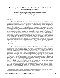 Measuring a Decade of Market Transformation: the Pacific