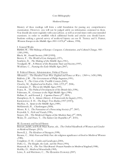 Medieval European History