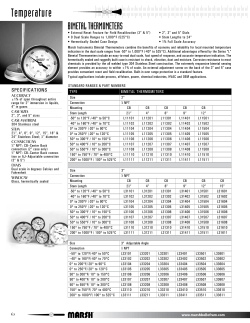Temperature - Marsh Bellofram