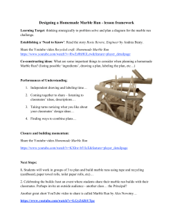 Designing a Homemade Marble Run