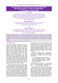 an historical perspective on the suspected meteorite impact