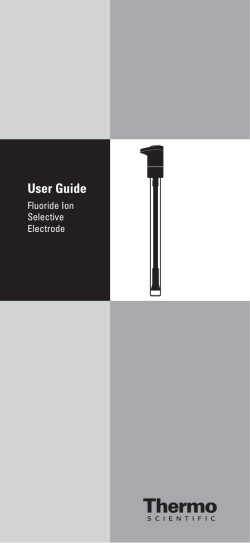 Fluoride Ion Selective Electrode - User Guide