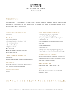 Simple Facts ST a Y a N ig HT , ST a Y aweek , ST a Y a Y ea R