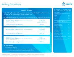 Rolling Data Plans - Jackson Area Federal Credit Union