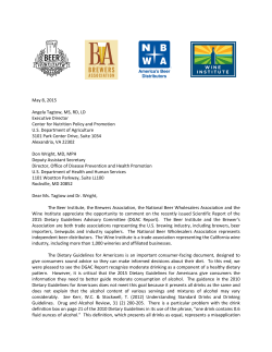 Commenting - Beer Institute