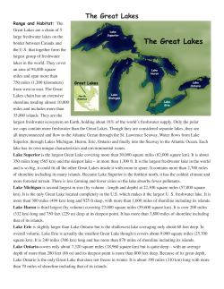 The Great Lakes - Exploring Nature