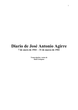 Diario de José Antonio Agirre